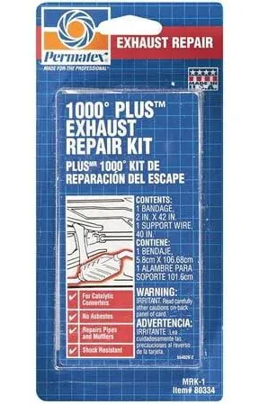 Permatex High-Temperature Exhaust Repair Kit Capable of Withstanding 1000 F, 80334