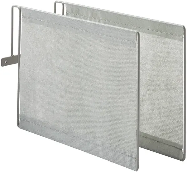 Lakeside Set of 2 Vela Shelf Dividers Grey