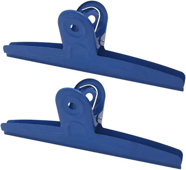 Extra Large Bull Clips 2 Pack 12 Inch Blue Jumbo Stainless Steel Clips Paper Cla