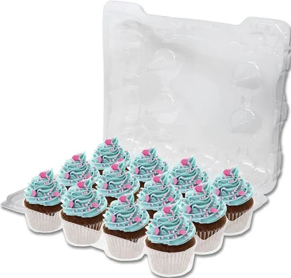 Detroit Forming LBH9222 Clear Hinged Cupcake or Muffin Container 100 Per Case