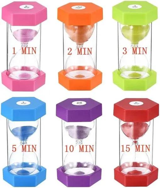 Large Sand Timer, 10/20/30 Minutes Hourglass, Sandglass Timers, Colorful Sand...