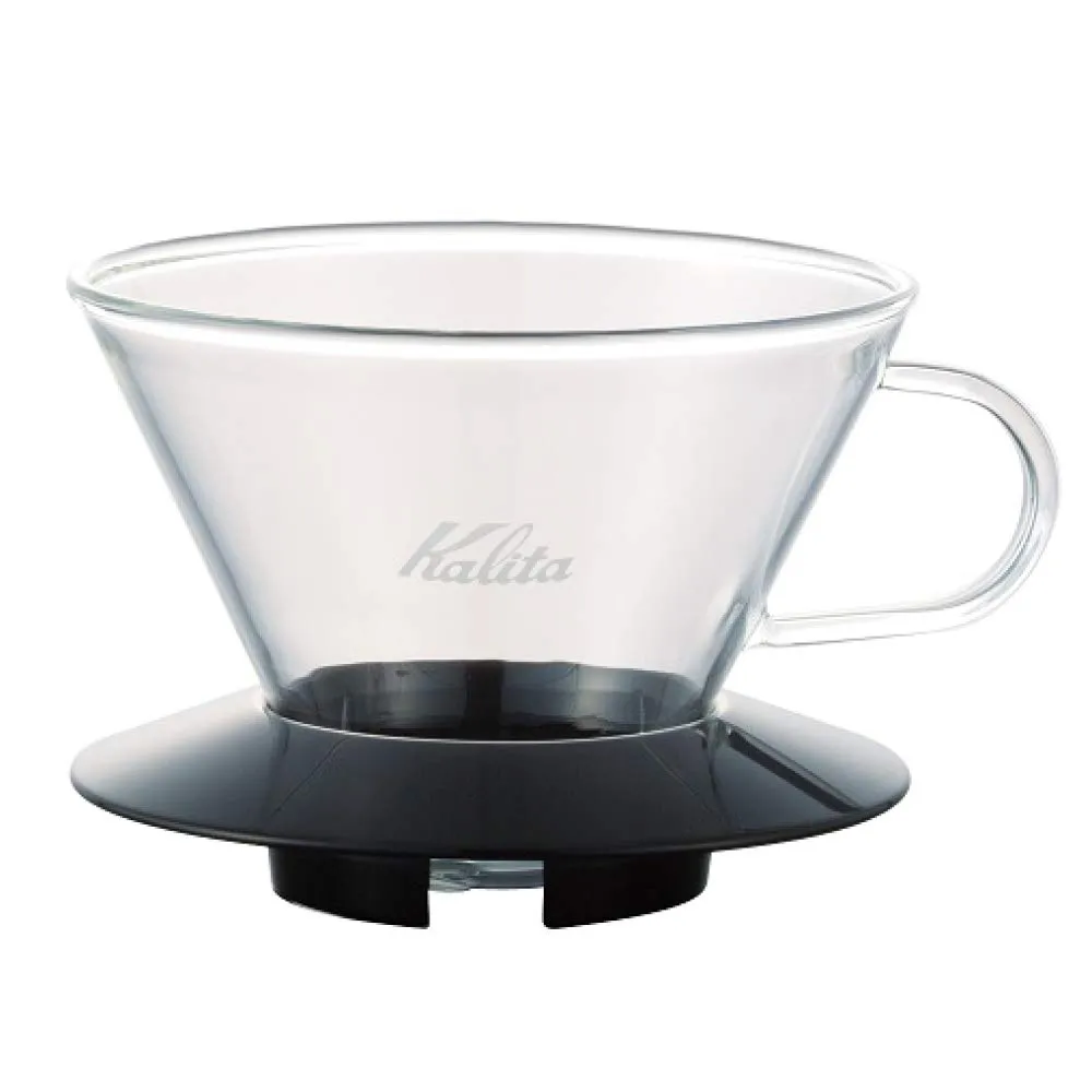 Kalita Wave Pour Over Coffee Dripper Black for Perfect Extraction 4 Cup Capacity