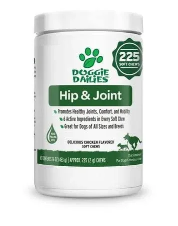 Doggie Dailies Hip & Joint Support for Dogs