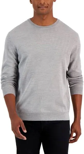 CLUBROOM Mens Gray Crew Neck Sweater XXL