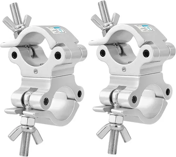 Eyeshot 2 inch Pro-Swivel Truss Clamp, 2 Pack Eyeshot Heavy Duty 770lb Swivel Coupler Truss Clamps, Dual Head Turn As Needed Two 360