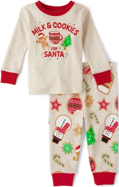 Unisex Baby And Toddler Christmas Cookie Snug Fit Cotton Pajamas - H/t vanilla