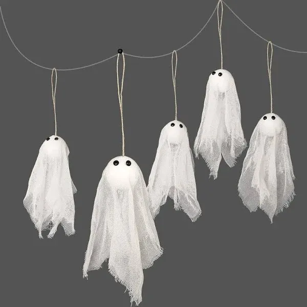 Decor365 Pack of 12 Small Hanging Ghost