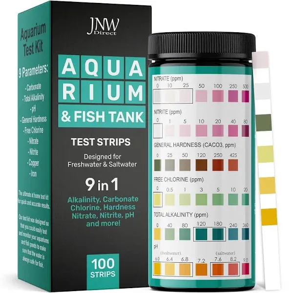 JNW Direct Aquarium Test Strips 9-in-1