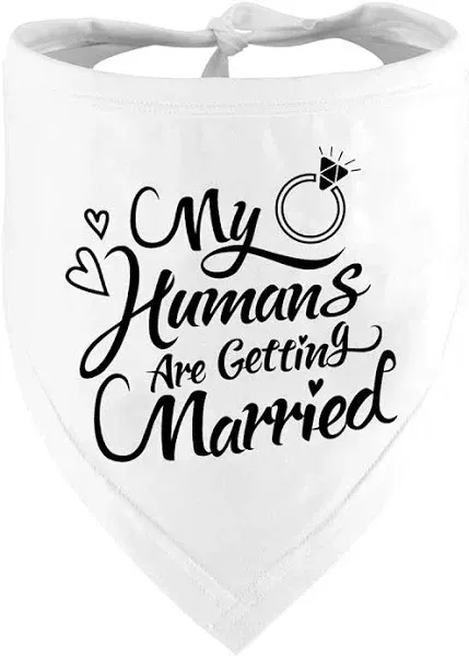 My Humans Are Getting Married Dog Bandana