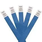 Advantus Tyvek® Wristbands, AVT75442, 3/4""W x 10""L, Rectangle, Blue, Tyvek, Pack Of 100