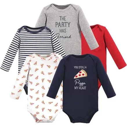 Hudson Baby unisex-baby Cotton Long-sleeve Bodysuits