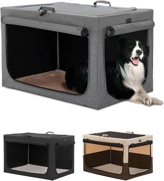 PETSFIT Medium (26- 40-lb) Polyester Dog Crate Indoor/Outdoor (2.5-ft L x 1.67-ft W x 1.58-ft H)