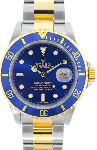 Rolex Submariner Date Blue Men&#039;s Watch - 116613LB