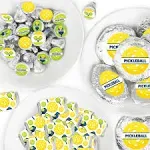 Big Dot of Happiness Let’s Rally - Pickleball - Birthday or Retirement Party Candy Favor Sticker Kit - 304 PC