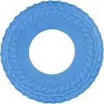 Nerf Dog Rubber Tire Flyer Dog Toy, Flying Disc, Lightweight, Durable, Floats in