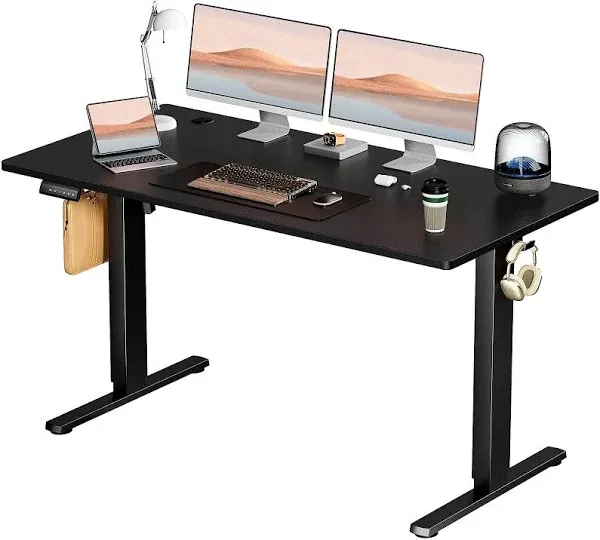 Smug Standing Desk, Adjustable Height Electric Sit Stand Up Down Computer Table, 48x24 inch Ergonomic Rising Desks for Work Office Home, Modern