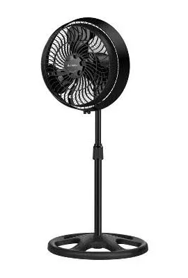 Holmes Oscillating Misting Stand Fan 16&#034; Black 3 Speed With Adjustable Height