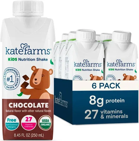 Pediatric Oral Supplement Kate Farms Vanilla Flavor 8.45 oz. / 250 mL Carton Liquid 12/CS