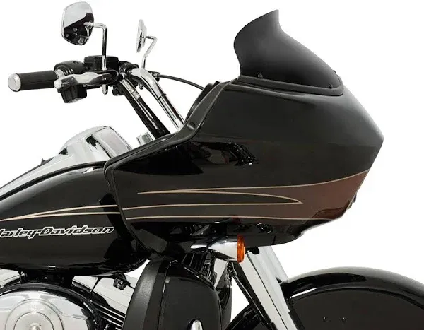 Memphis Shades MEP85911 Black Windshield (Spoiler Replacement For Oem Fairings Shield Fltr Road Glide 2015-2016 5")