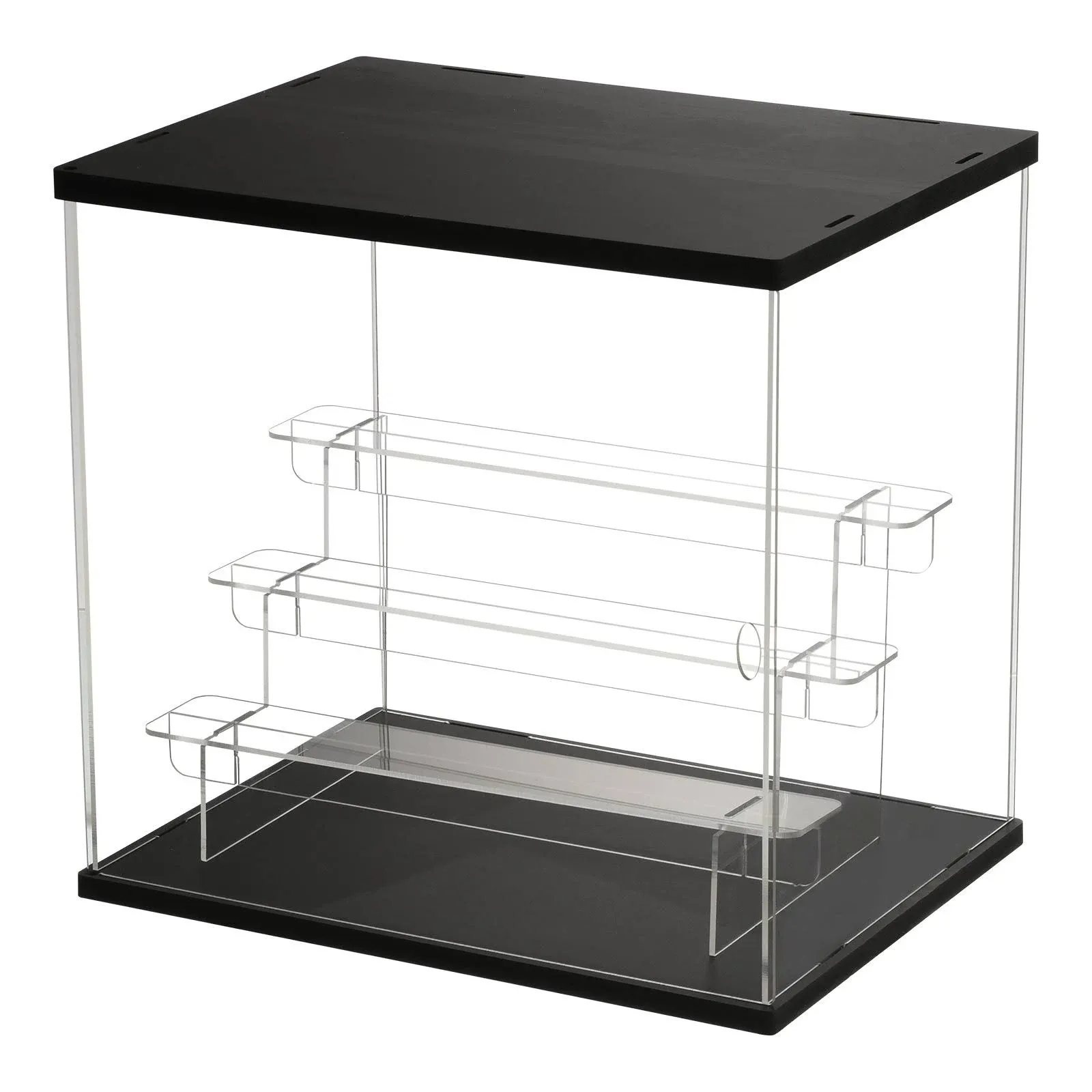 4 Tier Clear Acrylic Display Case with LED Light