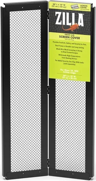 Zilla Fresh Air Screen Cover with Center Hinge