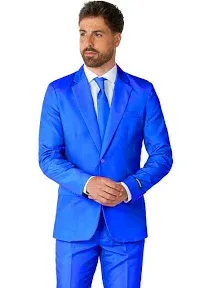 Blue Classic Men's Adult Slim Fit Prom Suit - Medium