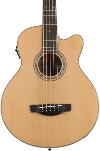 Ibanez AEB105E NT 5-String Acoustic-Electric Bass - Natural High Gloss