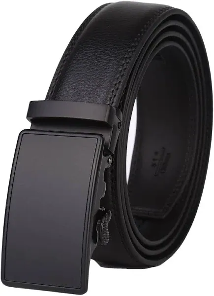 Lavemi Men's Real Leather Ratchet Dress Casual Belt, Cut to Exact Fit,Elegant Gift Box