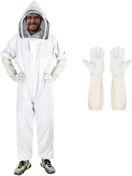 Bee Suit for Men Women,Bee Keeper Suite with Beekeeping Gloves,Beekeep<wbr/>ing Sui...