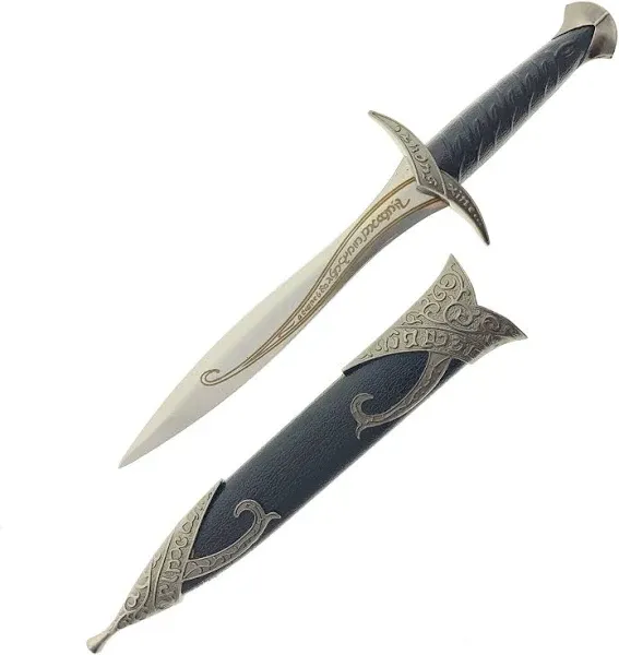 LKOQO 11" Fantasy Medieval Elvish Dagger. For Collection, Gift or Cosplay Renaissance Characters A Fair,Stainless Steel