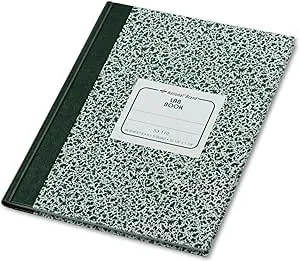 National 53110 Lab Notebook Quadrille Rule 7 7/8 x 10 1/8 White 96 Sheets