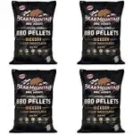 Bear Mountain BBQ All-Natural Hardwood Hickory Smoker Pellets, 20 lb (4 Pack)