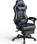 ARTETHYS Gaming Chair for Adults Ergonomic Racing Style High Back Computer Chair with Footrest Headrest and Lumbar Support PU Leather 90-150 Degree