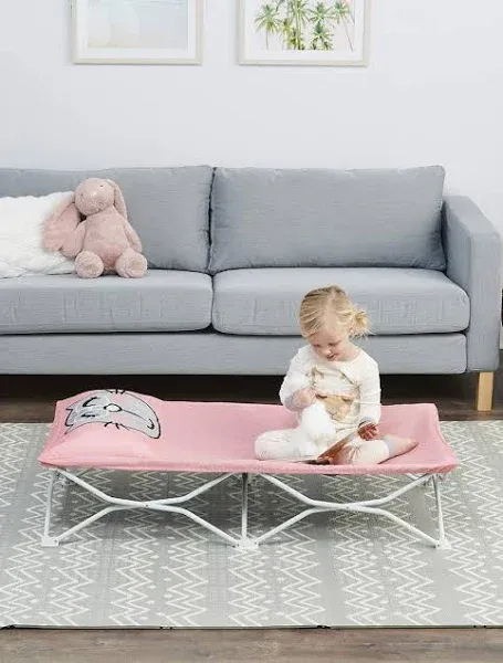 My Cot Portable Toddler Bed Pink Kitty