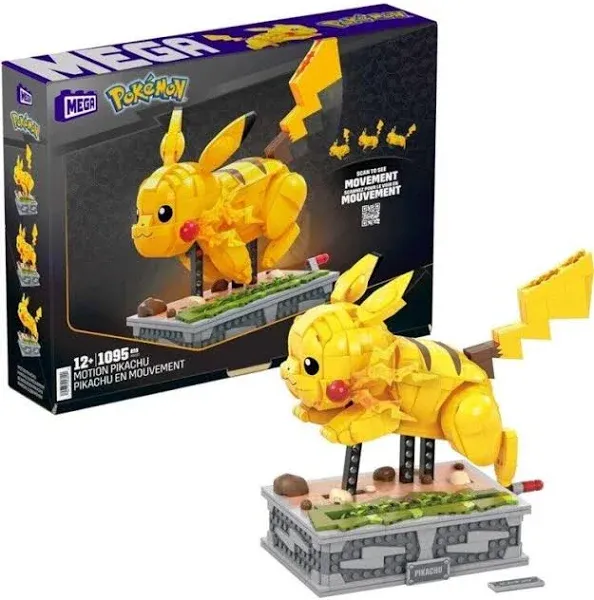 Mega Pokemon Motion Pikachu Building Set