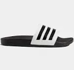 Adidas Men's Adilette Comfort Slides, Size 18, White/Black/Black