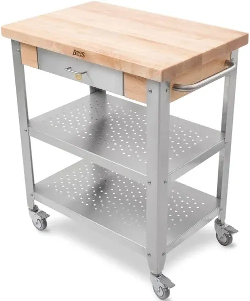 John Boos Butcher Block Top Cart