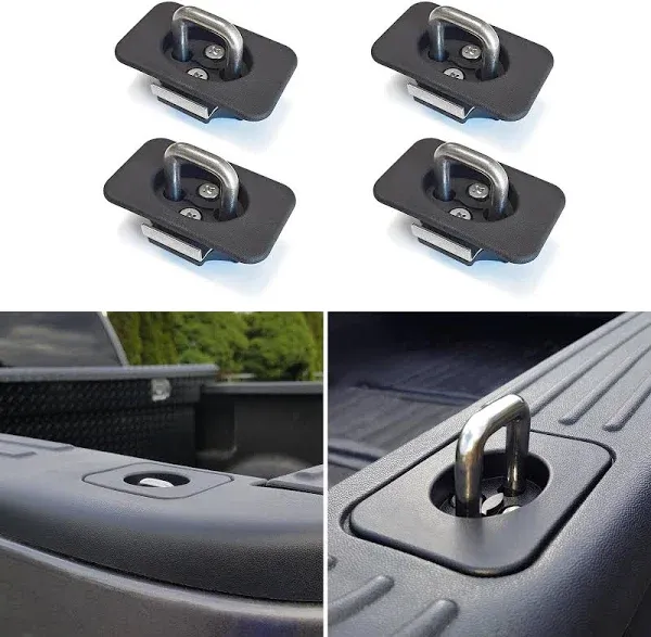 Morkot MK-TDAB 4Pcs Truck Bed Tie Down Anchor Boxlink Cleats & Plates