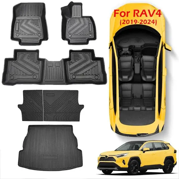 TSLDRV Floor Mats for Toyota RAV4 2024-2019