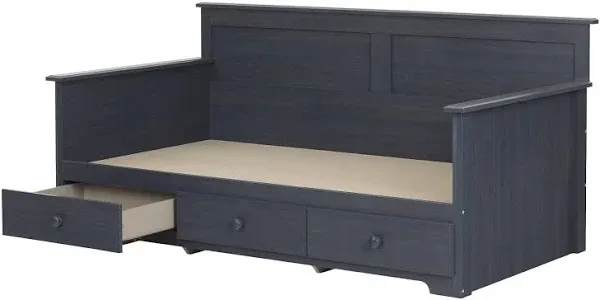 South Shore Daybed with 3 Storage Drawers, Blueberry