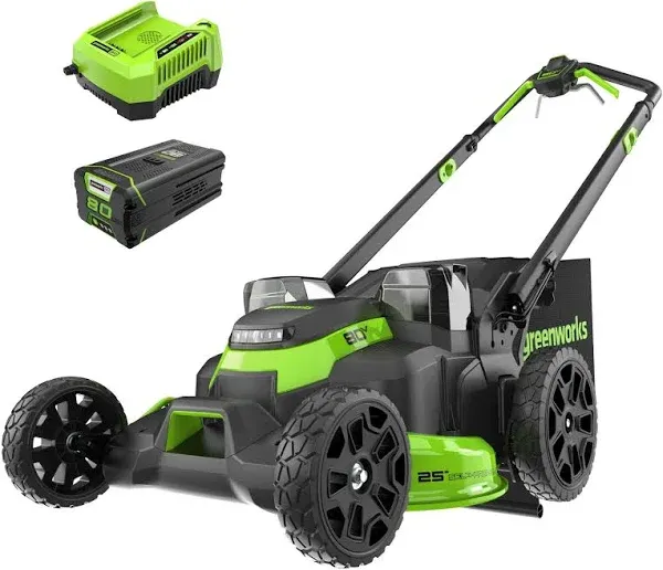 Greenworks Tools 80V 25" Brushless Cordless Self-Propelled Lawn Mower