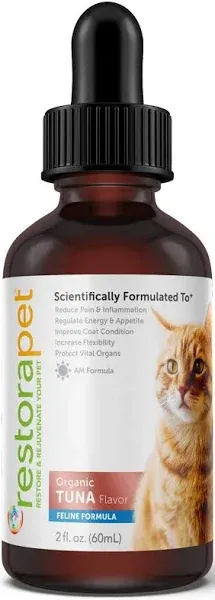 RestoraPet, Feline Formula, Organic Tuna, 2 fl oz (60 ml)