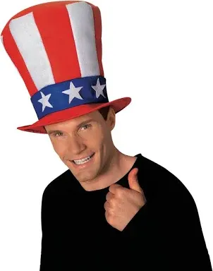 Rubie's Costume Co Men's Uncle Sam Stovepipe Hat