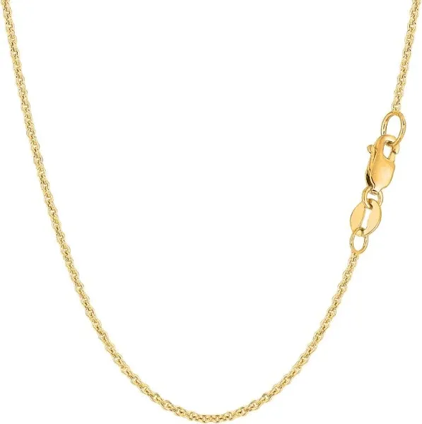 14K Gold 1.5mm Forsantina Cable Chain