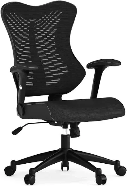 Flash Furniture High Back Designer Mesh Executive Swivel Ergonomic Office Chair with Adjustable Arms BL-ZP-806