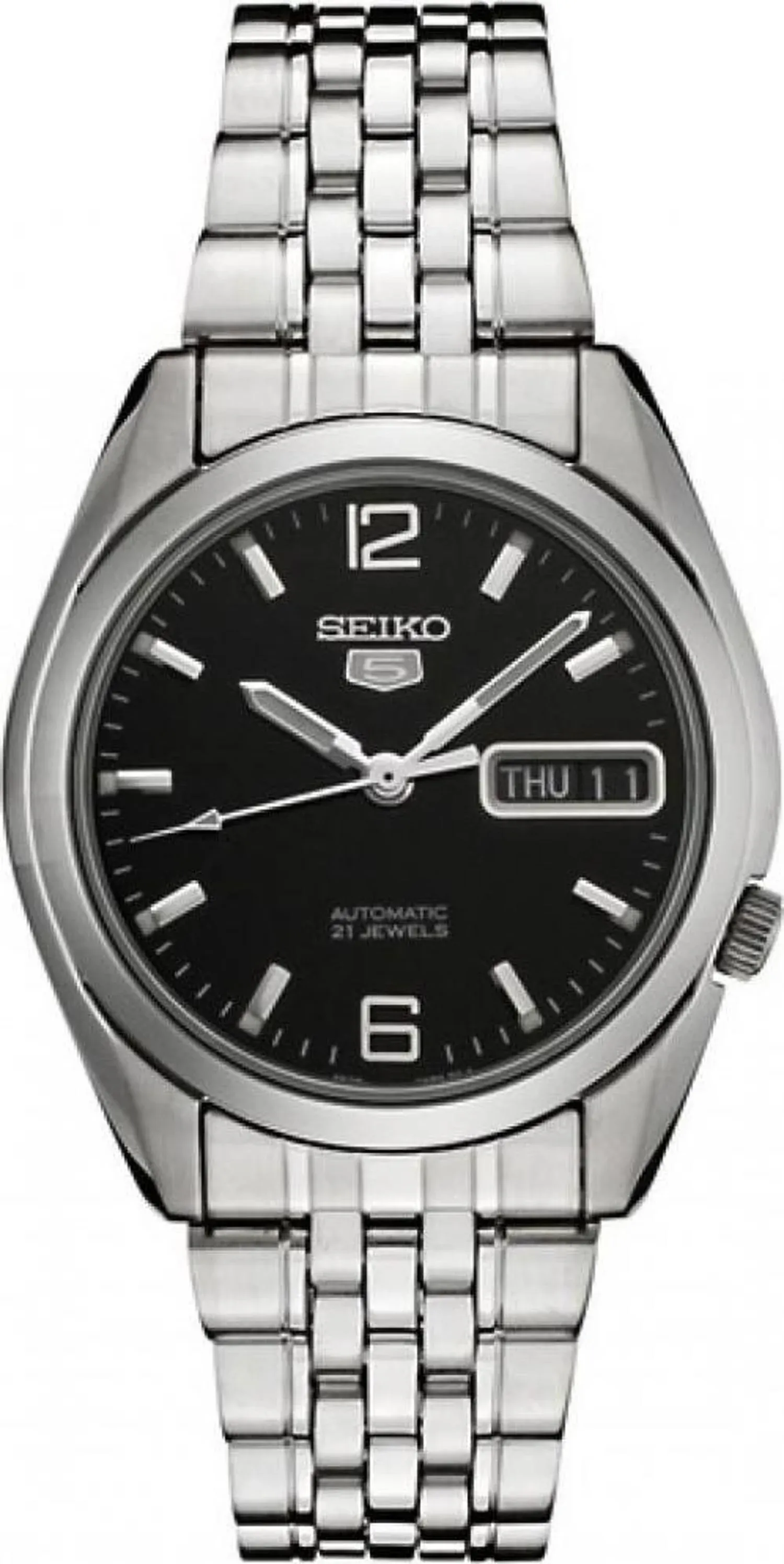 Seiko Men's SNK393 Series 5 Stainless Steel Watch - Silver