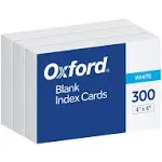 Oxford Blank Index Cards