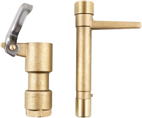 QWORK Quick Coupling Valve Key Set, 3/4-Inch Brass Quick Coupler Valves, Irri...