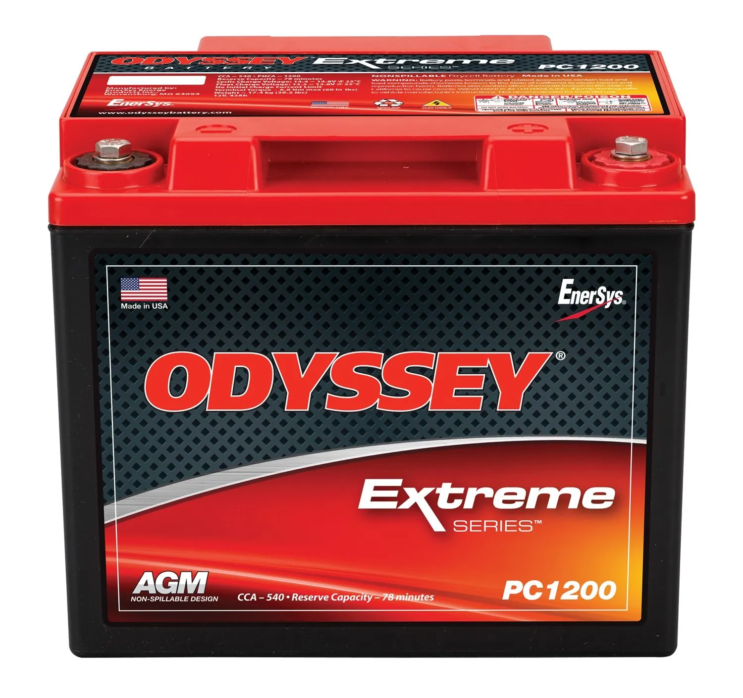 Odyssey Battery 540CCA/725CA SAE SAE Standard Terminal