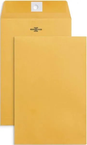 Mr. Pen- Clasp Envelopes,18 Pack, 9x12, Brown Kraft, Letter Size Envelopes, Brown Envelopes, Document Envelope, Clasp Kraft Envelopes, Clasp and Gummed Closure Envelopes.